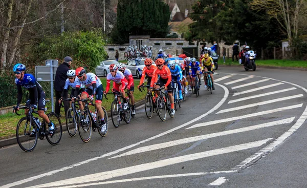 Beulle France March 2019 Peloton Riding Cote Beulle Stage Paris — Stock Photo, Image