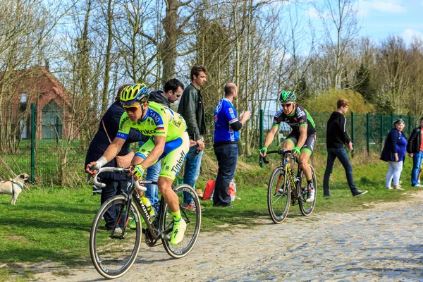 Carrefour Arbre França Abril 2015 Ciclista Russo Koen Kort Equipe — Fotografia de Stock