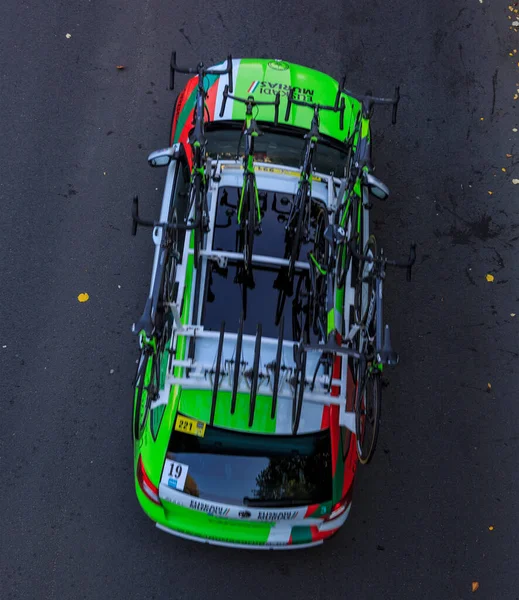 Chartres Frankreich Oktober 2019 Luftaufnahme Des Technischen Autos Des Teams — Stockfoto