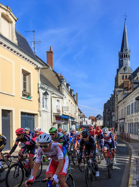 Bonneval Francia Octubre 2021 Paseo Pelotón Bonneval Durante Carrera Ciclismo — Foto de Stock