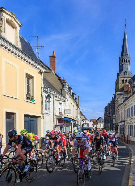 Bonneval Francia Octubre 2021 Paseo Pelotón Bonneval Durante Carrera Ciclismo — Foto de Stock