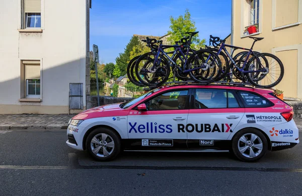 Bonneval França Outubro 2021 Carro Xelliss Roubaix Lille Metropole Team — Fotografia de Stock