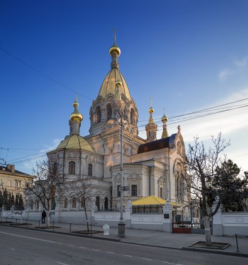 Pokrovskij cathedral in Sevastopol. Crimea. clipart
