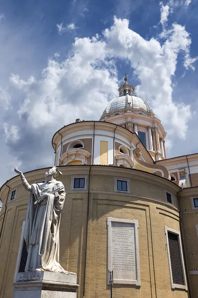 San Carlo al Corso - basilica church in Rome. Italy. — Stock Photo, Image