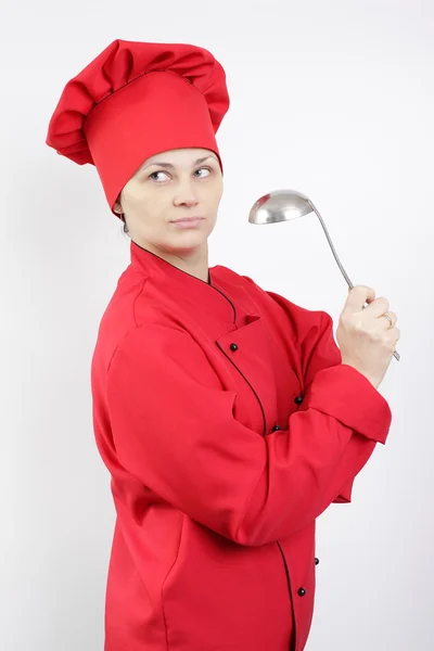 Vrouwelijke chef-kok — Stockfoto
