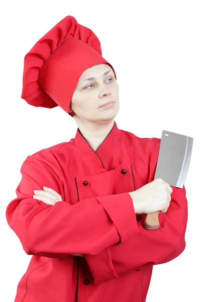 Chef donna — Foto Stock