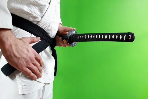 Samurajský meč — Stock fotografie