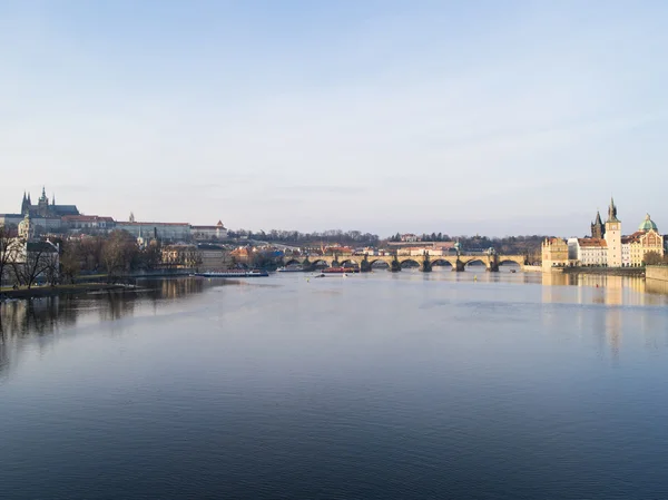 Widok na Pragę, Republika Czeska — Zdjęcie stockowe