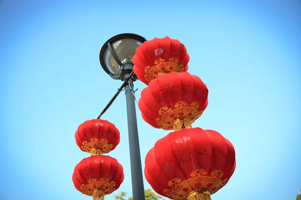 Çin kırmızı fenerler — Stok fotoğraf
