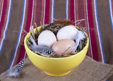 yumurta çorba tabağı saman