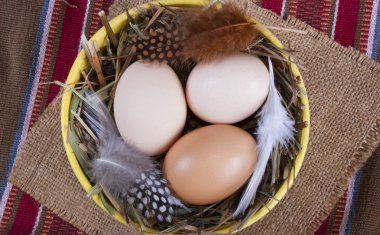 yumurta çorba tabağı Üstten Görünüm