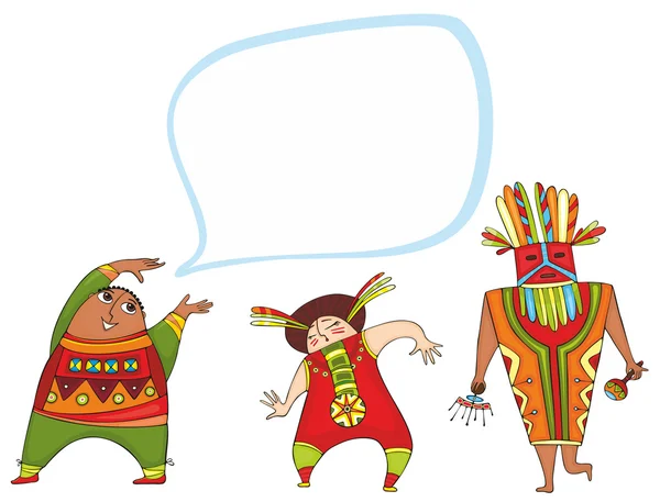 Этнический танцор — стоковый вектор