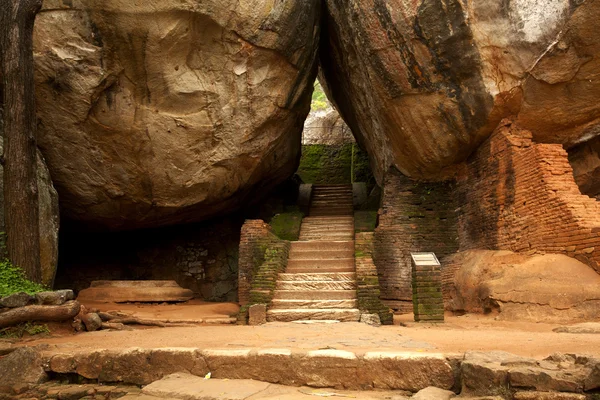 Rocha do Leão Sigiriya Imagens De Bancos De Imagens