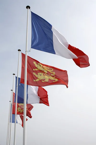 Bandeiras da Normandia Fotos De Bancos De Imagens