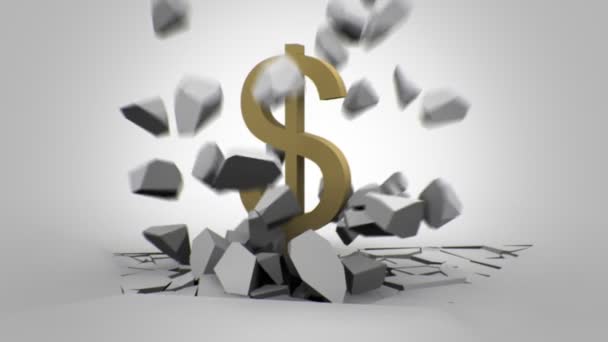 Dollar animation — Stockvideo