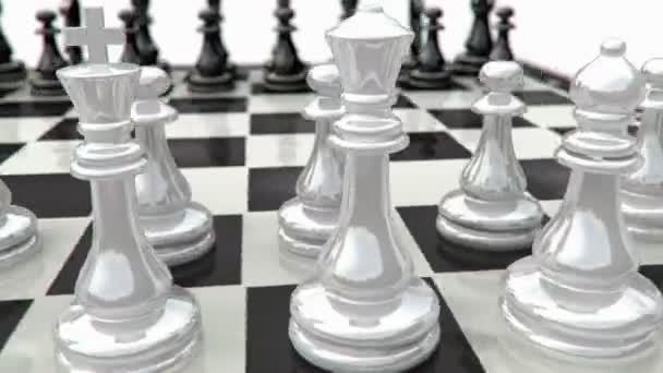 Chess animation — Stock Video