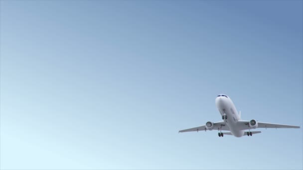 Анимация самолёта — стоковое видео