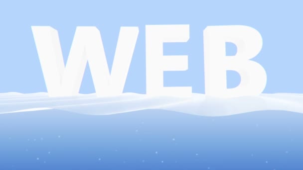 Havet web animation — Stockvideo