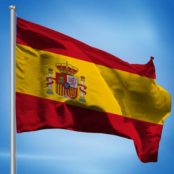 Spanische Flagge — Stockfoto