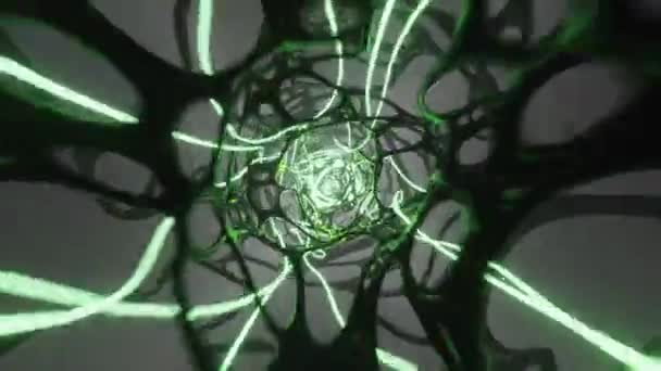 Tunnel Dna Biotech Loop Animation — Stockvideo