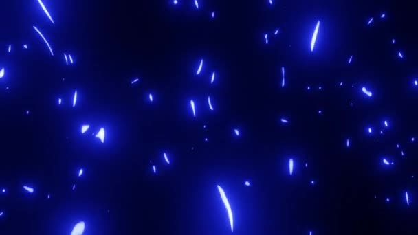 Karanlık Parçacıklardaki Noktalar Moleküller Soyut Arkaplan — Stok video