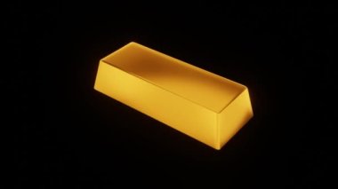 Altın külçesi. Şeffaf bir arkaplanda