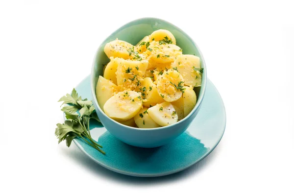 Potatoes salad with parlsey and grated lemon peel — Stock Photo, Image