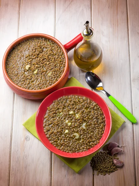 Sopa de lentilhas — Fotografia de Stock