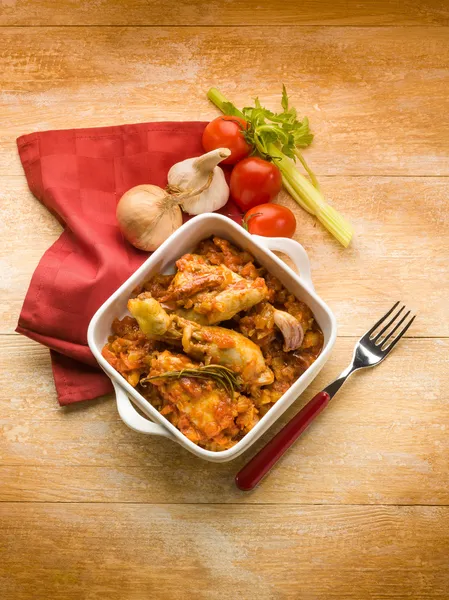 Poulet Cacciatora recette traditionnelle italienne — Photo