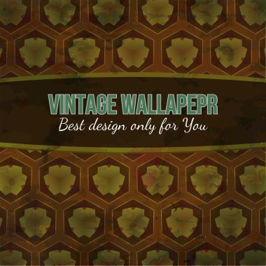 Vintage kartı şablonu