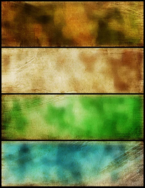 Banners uppsättning trä textur — Stockfoto