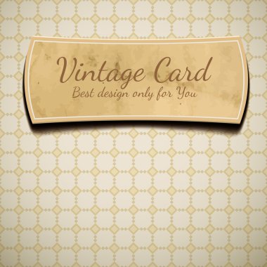 eski bir kağıt etiketle