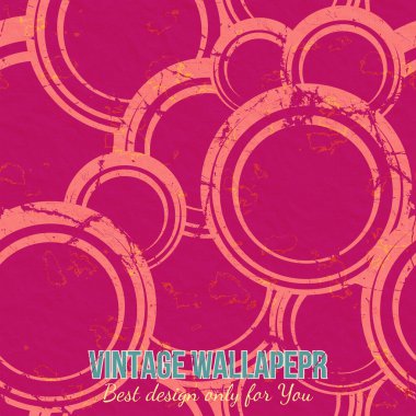 Retro pürüzsüz desen