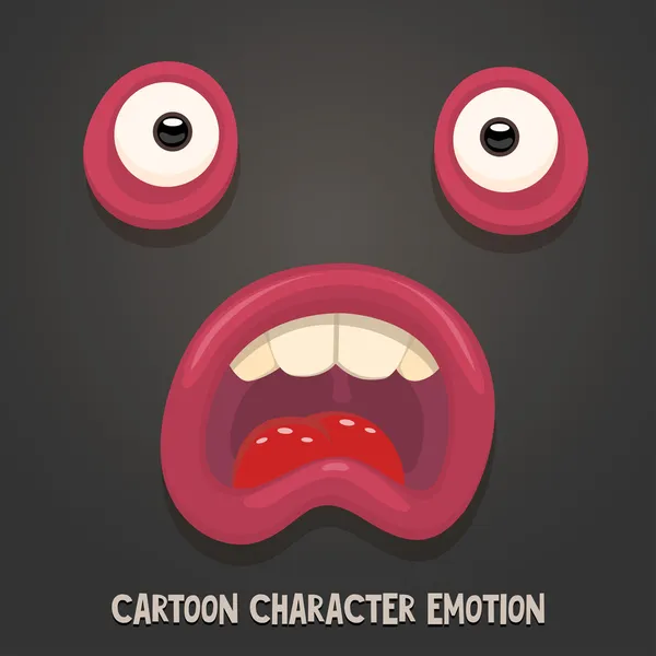 Милий персонаж емоції — стоковий вектор