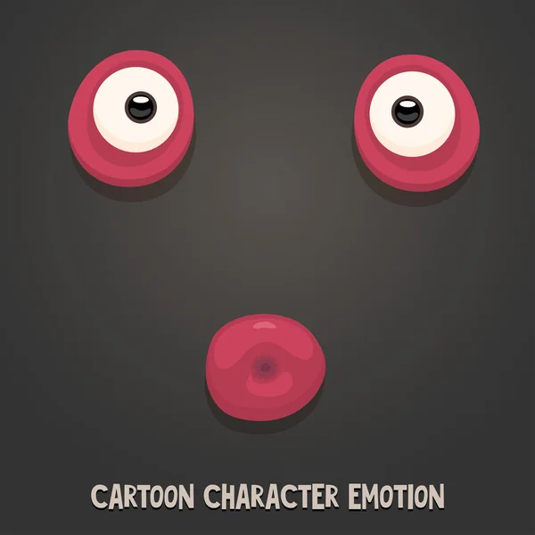 Émotions de caractère mignon — Image vectorielle