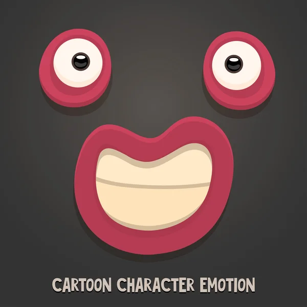 Emosi karakter yang lucu - Stok Vektor