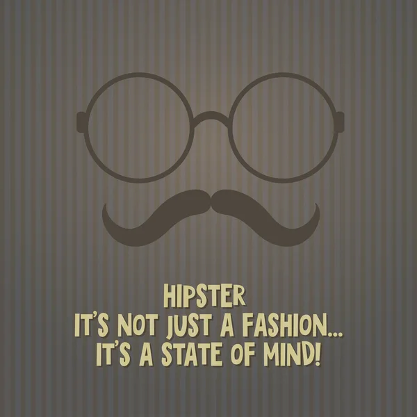 Hipster poster — Stok Vektör