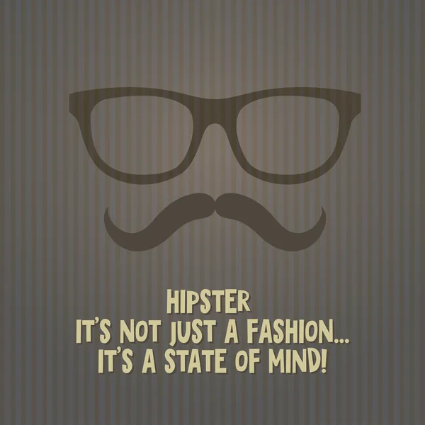 Manifesto dell'hipster — Vettoriale Stock