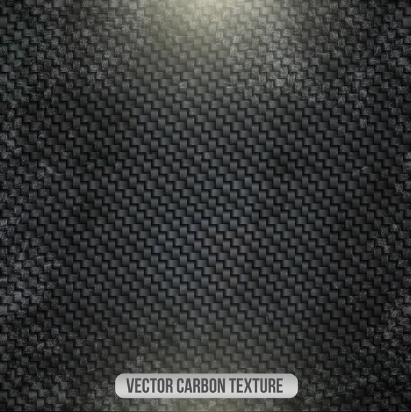 Grunge uhlíkové vlákno — Stockový vektor