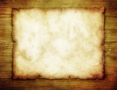 eski kağıt levha ahşap zemin üzerinde