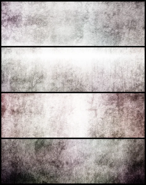 Banners set of metal texture — Stock Photo, Image