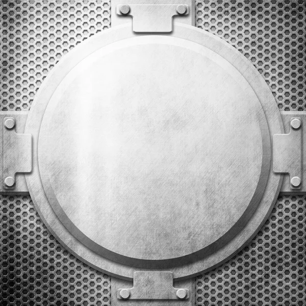 Железная плита (металлоконструкция ) — стоковое фото