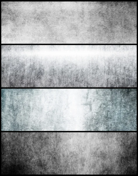 Banners set of metal texture — Stock Photo, Image