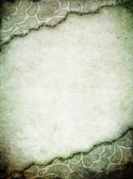 Тріснутий папір з шерстяним орнаментом — стокове фото
