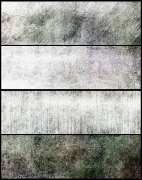 Banners set of metal texture — Stock Photo, Image