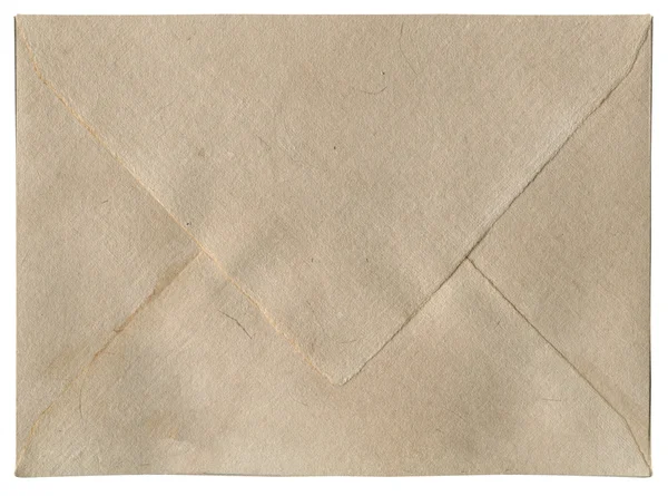 Старый изолированный конверт — стоковое фото