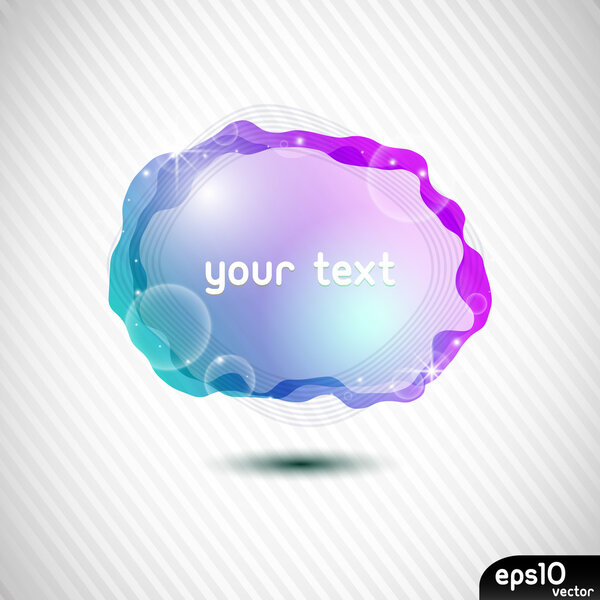 Абстрактный красочный речевой пузырь
