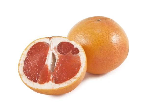 Grapefruits auf weißem Hintergrund — Stockfoto