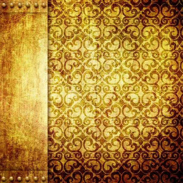 Fondo de papel vintage con adorno de mala calidad — Foto de Stock