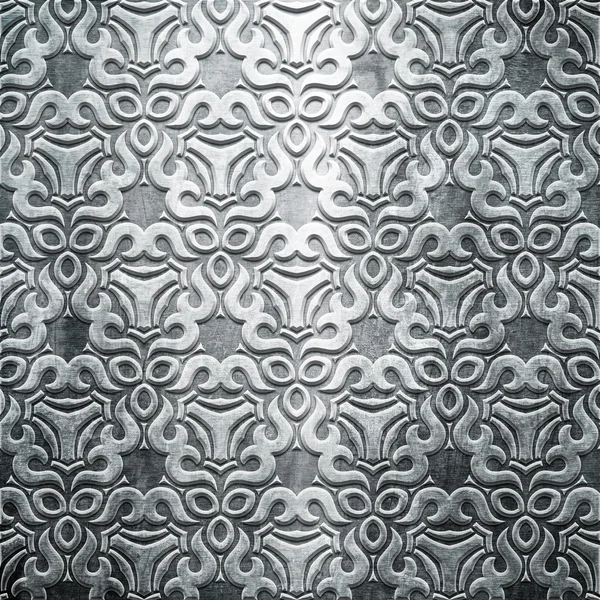 gümüş metal plaka ile klasik süsleme